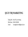 Bài giảng quản trị marketing