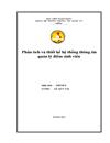 Tiểu luận Phân tích và thiết kế hệ thống thông tin quản lý điểm sinh viên