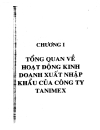 Hoạt động kinh doanh và giải pháp nâng cao hiệu quả XNK tại công ty TANIMEX