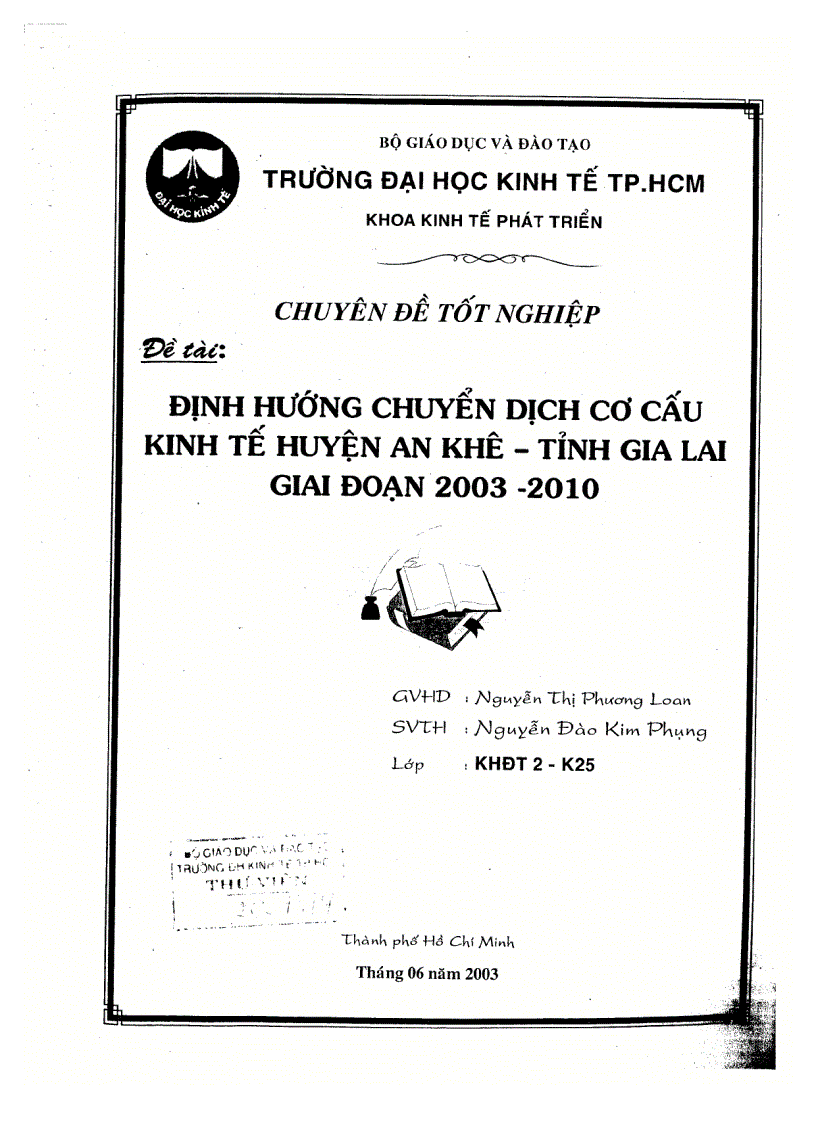 Định hướng chuyển dịch kinh tế huyện An Khê tỉnh Gia Lai