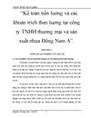 Kế toán tiền luơng và các khoản trích theo luơng tại công ty TNHH thương mại và sản xuất nhựa Đông Nam Á 6