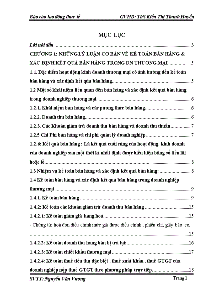 Kế toán bán hàng và xác định kết quả bán hàng tại công ty TNHH Nhật Thanh