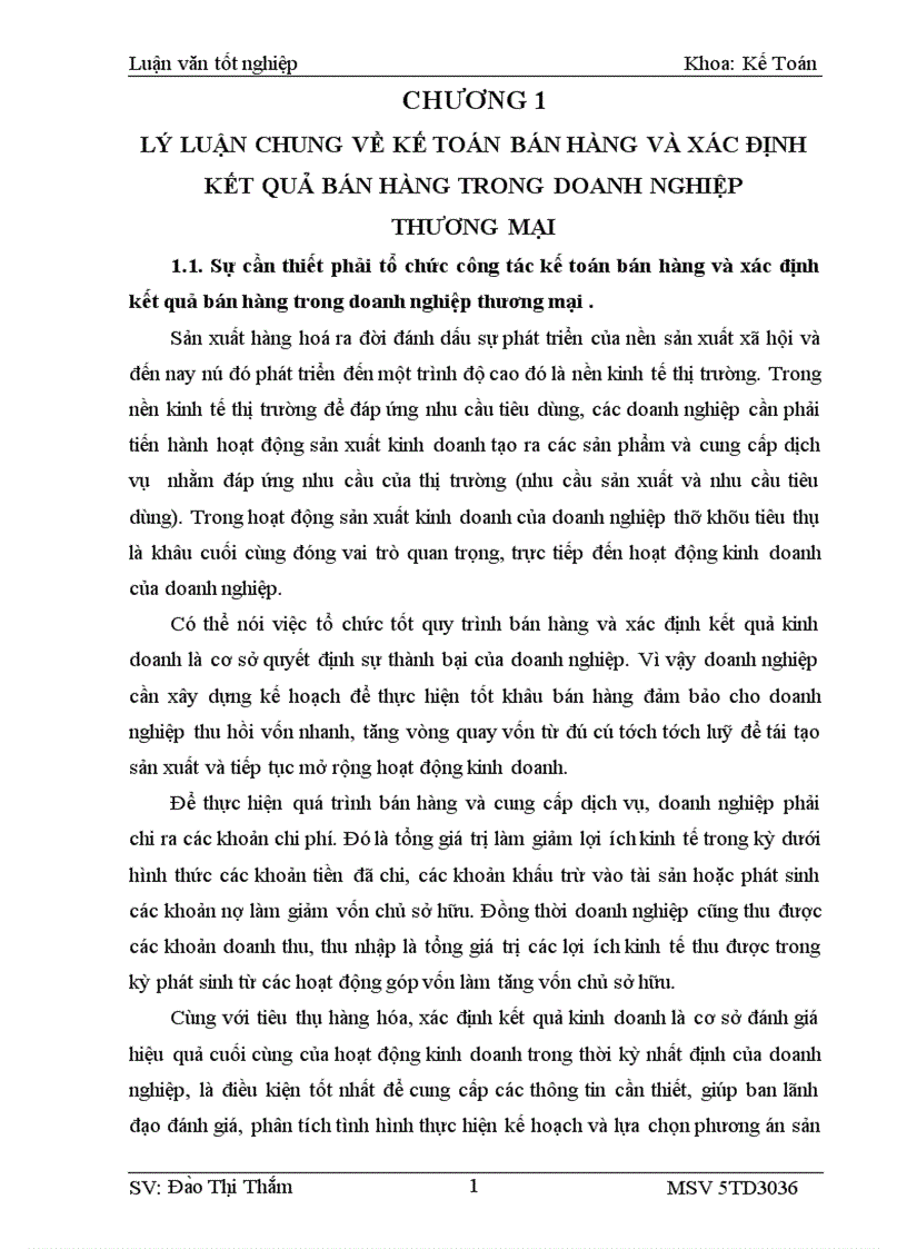 Một số ý kiến góp phần nâng cao chất lượng công tác kế toán bán hàng và xác định kết quả bán hàng tại Công ty TNHH Thương mại du lịch Nguyên Hùng
