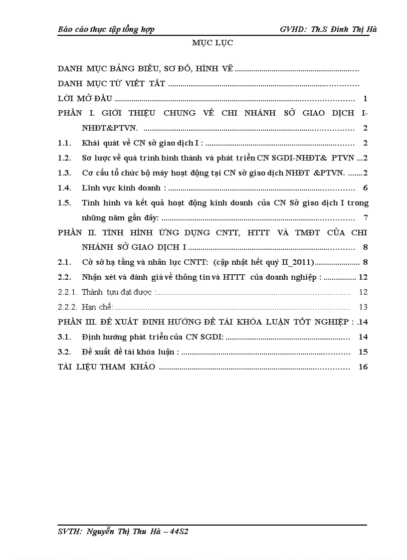 Tình hình ứng dụng CNTT HTTT và TMĐT của CN SGDI BIDV 1