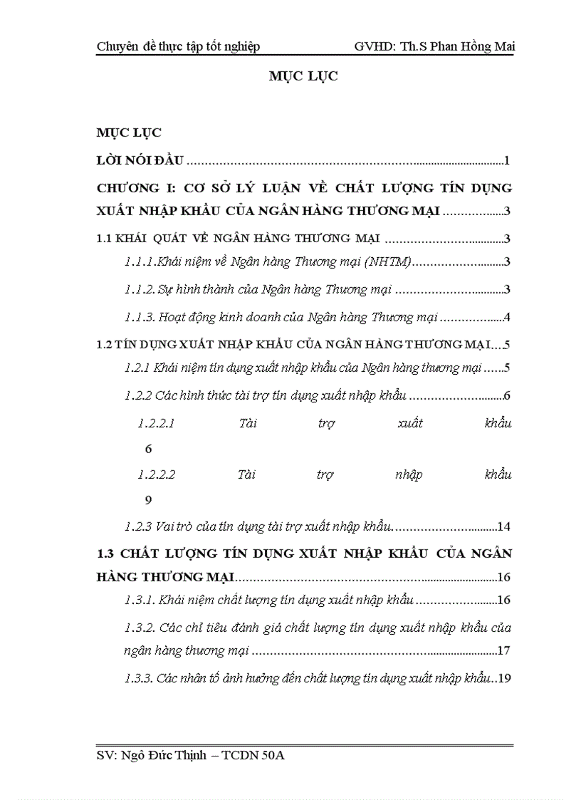 Thực trạng chất lượng tín dụng xuất nhập khẩu của ngân hàng nam á chi nhánh hà nội