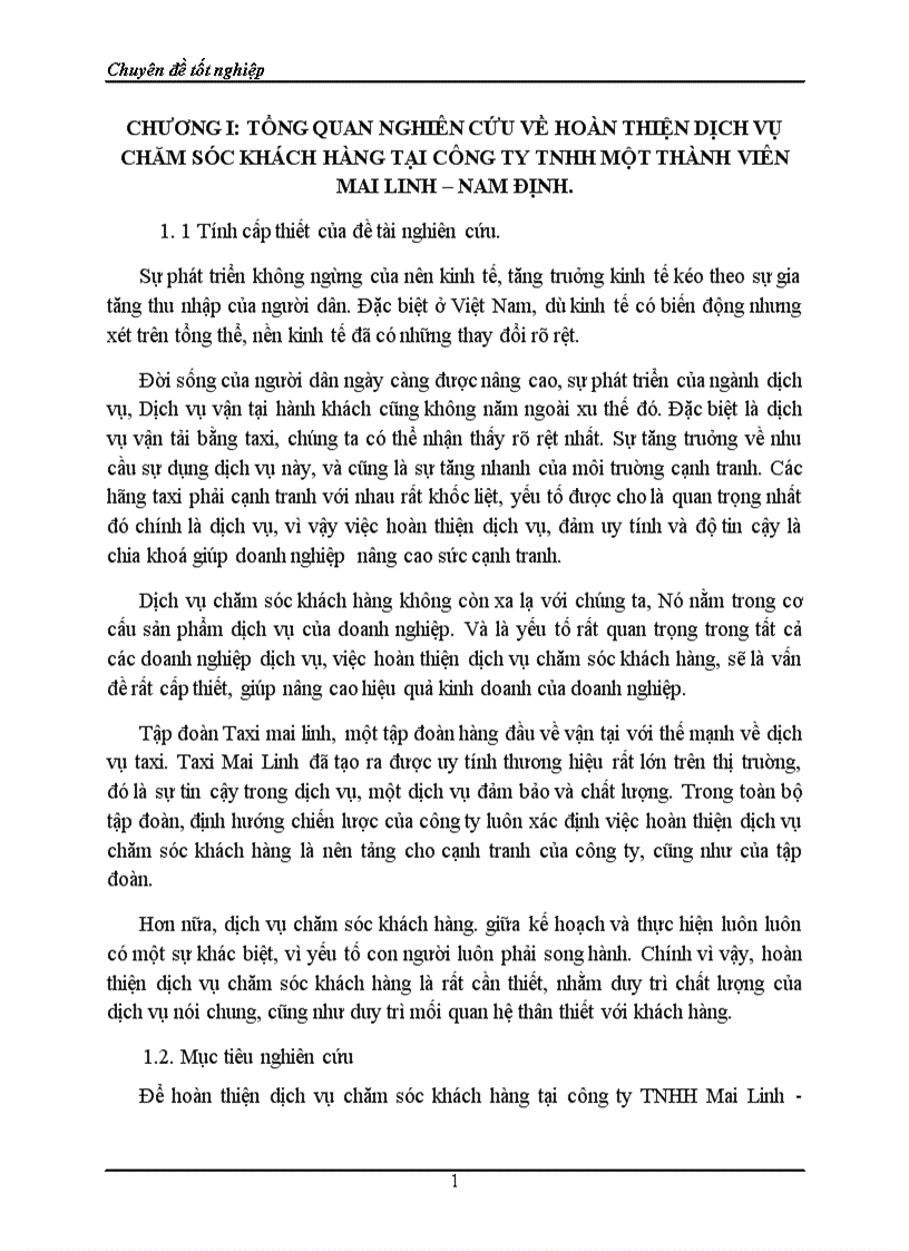 Phương pháp nghiên cứu và kết quả phân tích thực trạng hoàn thiện dịch vụ chăm sóc khách hàng tại công ty tnhh một thành viền MAI LINH NAM ĐỊNH