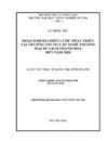 Hoạch định chiến lược phát triển tại trường trung cấp nghề thương mại du lịch thanh hóa đến năm 2020