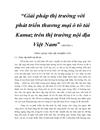 Giải pháp thị trường với phát triển thương mại ô tô tải Kamaz trên thị trường nội địa Việt Nam 1