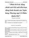 Phân tích tác động chính sách lãi suất đến hoạt động kinh doanh của Ngân hàng Thương mại Cổ Phần Quân Đội