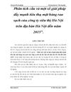 Phân tích cầu và một số giải pháp đẩy mạnh tiêu thụ mặt hàng rau sạch của công ty siêu thị Hà Nội trên địa bàn Hà Nội đến năm 2015