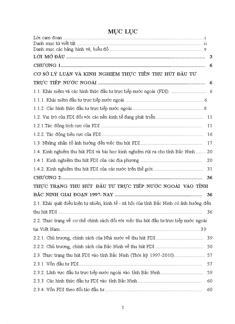 Giải pháp thu hút vốn đầu tư trực tiếp nước ngoài fdi vào tỉnh bắc ninh giai đoạn 1997 đến nay