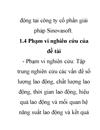 Phân tích thống kê tình hình sử dụng lao động tại Công ty cổ phần giải pháp Sinovasoft 3