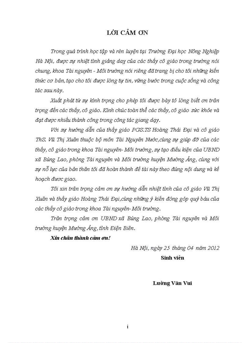 Quy hoạch sử dụng đất xã Búng Lao huyện Mường Ảng tỉnh Điện Biên giai đoạn 2012 2020 1