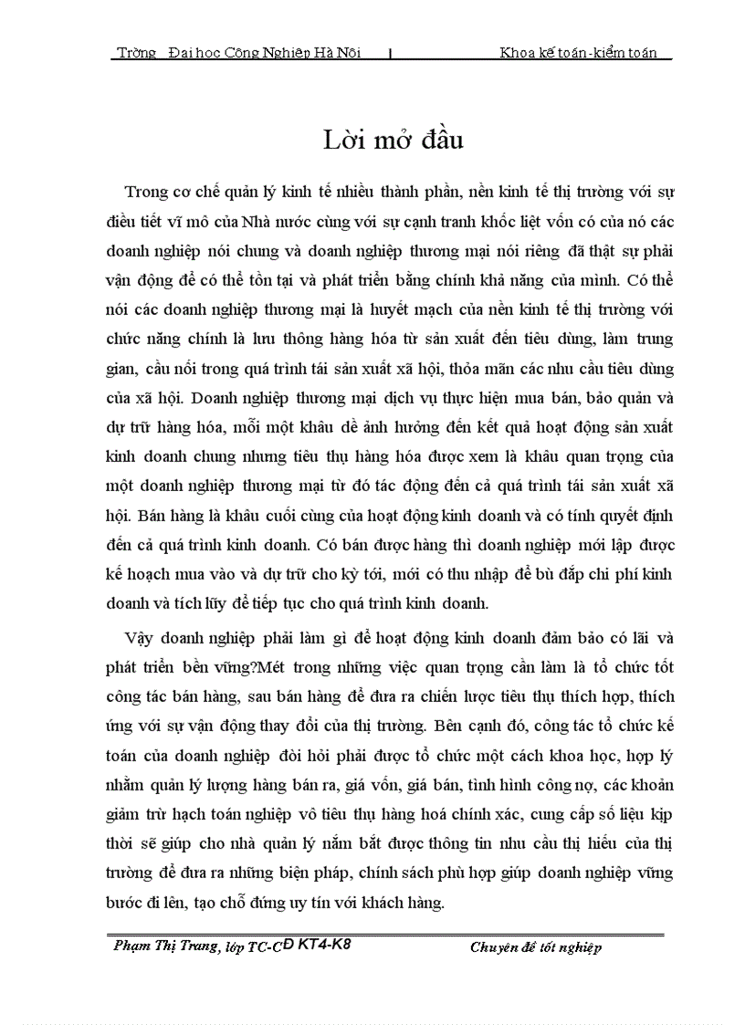 Hoàn thiện kế toán bán hàng và xác định kết quả bán hàng tại Công ty cổ phần viễn thụng Gia Phỏt Nhà hàng Cơm Niờu Bầu Bớ