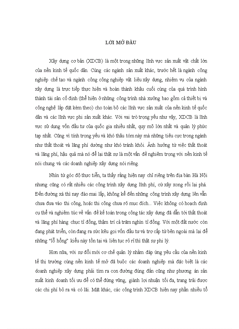 Công tác kế toán trong các doanh nghiệp xây dựng Việt Nam nhằm hạn chế thất thoát lãng phí trong xây dựng cơ bản