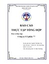 Báo cáo tổng hợp Tổ chức bộ máy kế toán và hệ thống kế toán tại công ty Cổ phần 77