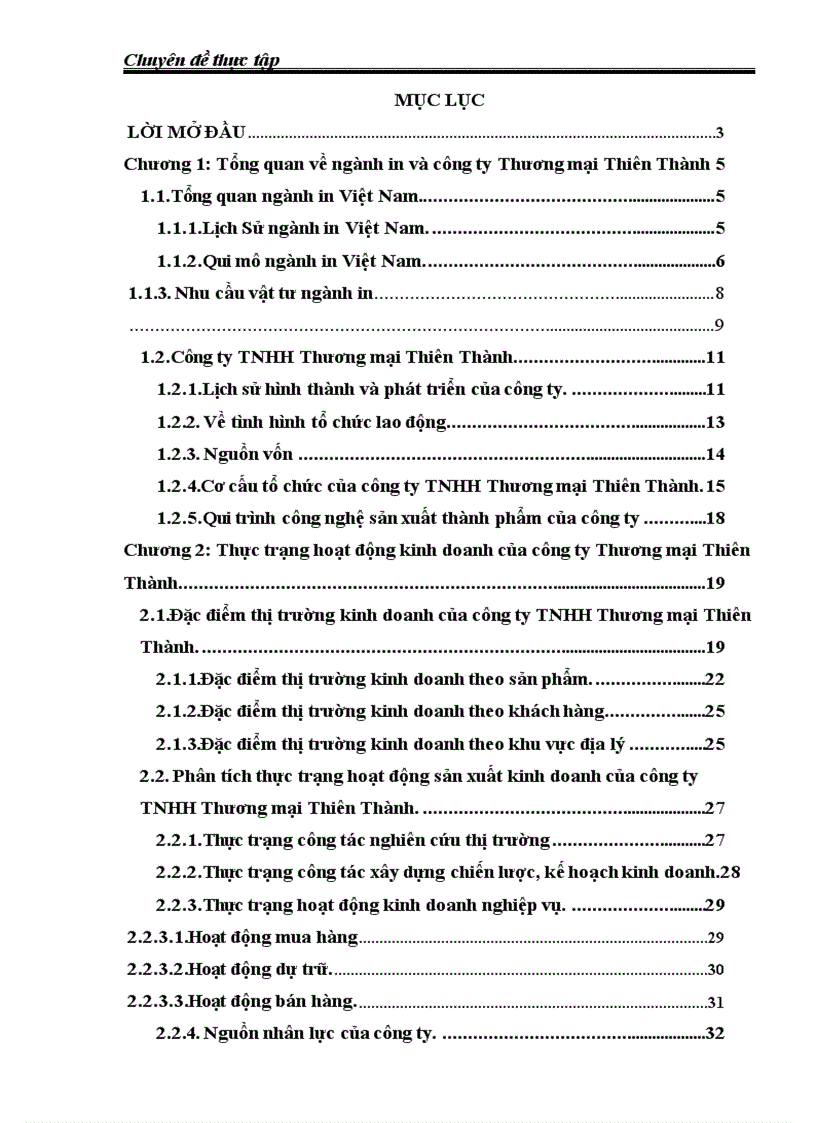 Đẩy mạnh hoạt động kinh doanh ở công ty TNHH Thương mại Thiên Thành