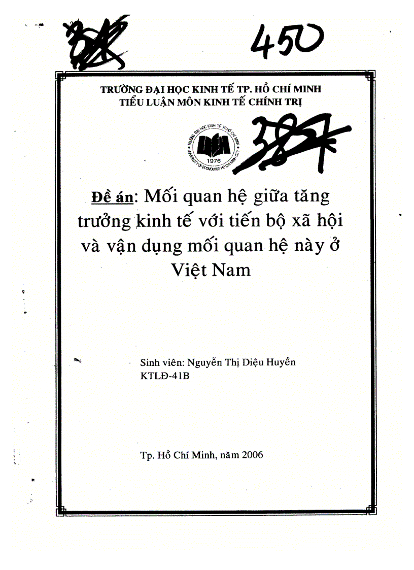 Mối quan hệ giữa tăng trưởng kinh tế và tiến bộ xã hội