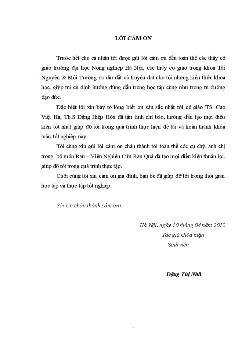 Nghiên cứu liều lượng phân bón thích hợp cho giống ớt KN7 trên đất phù sa sông Hồng ở huyện Gia Lâm Hà Nội