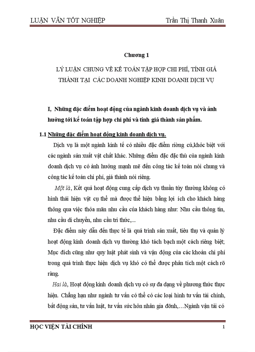 Kế toán tập hợp chi phí tính giá thành tại công ty tnhh tư vấn và cung cấp thông tin hoàng nhân 1