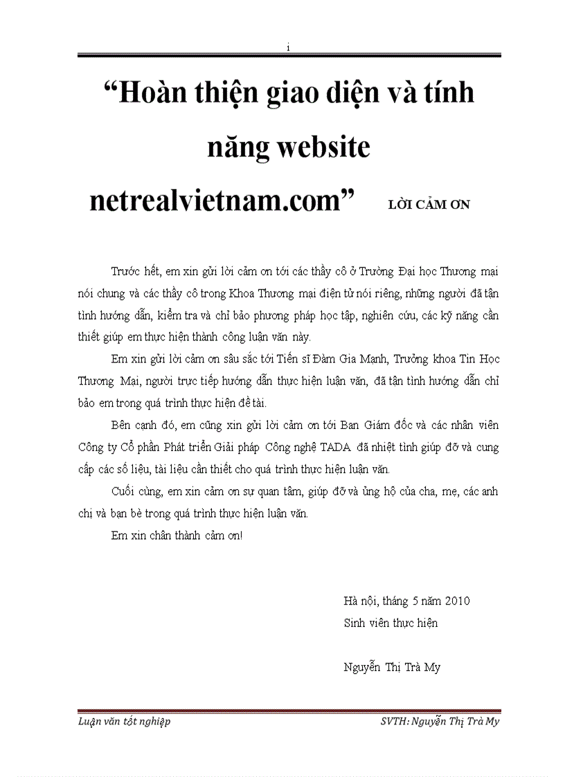 Hoàn thiện giao diện và tính năng website netrealvietnam com 4