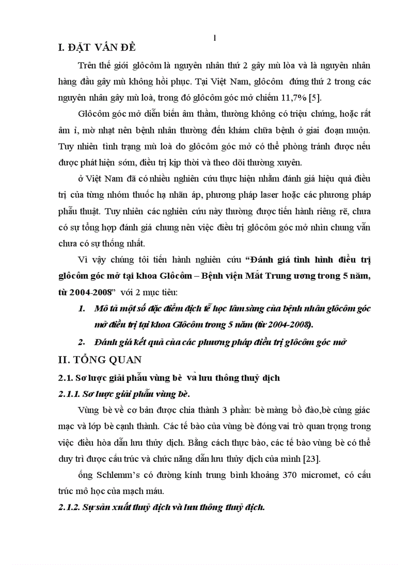 Đánh giá tình hình điều trị glôcôm góc mở tại khoa Glôcôm Bệnh viện Mắt Trung ương trong 5 năm từ 2004 2008 4