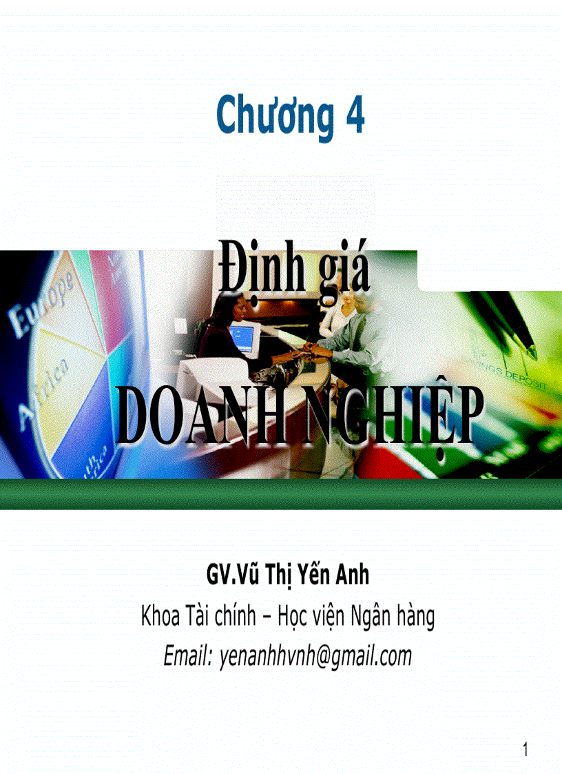 Bài giảng định giá doanh nghiệp