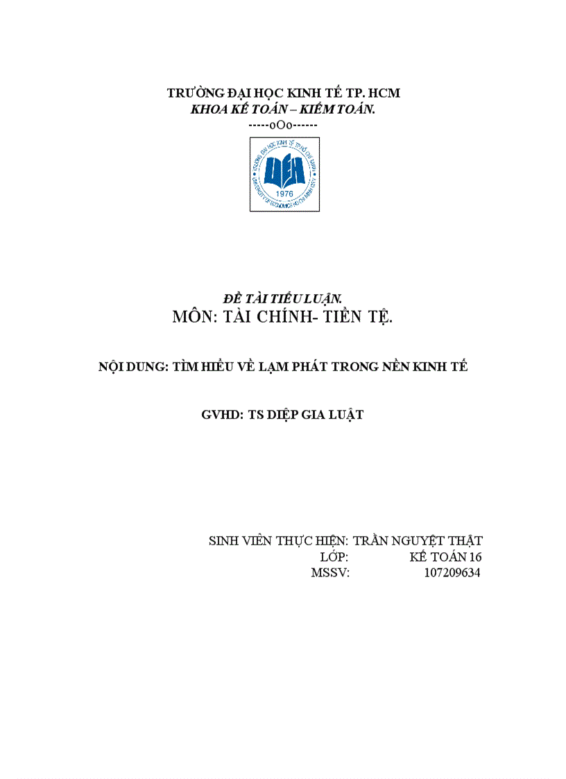 Tìm hiểu về lạm phát trong nền kinh tế 3