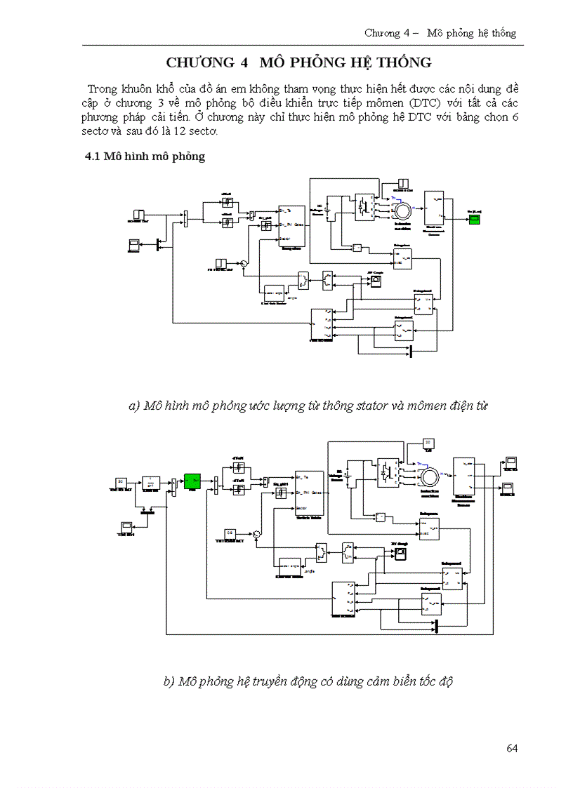 Mô phỏng hệ thống điều khiển momen trực tiếp DTC cho động cơ không đồng bộ 3 pha