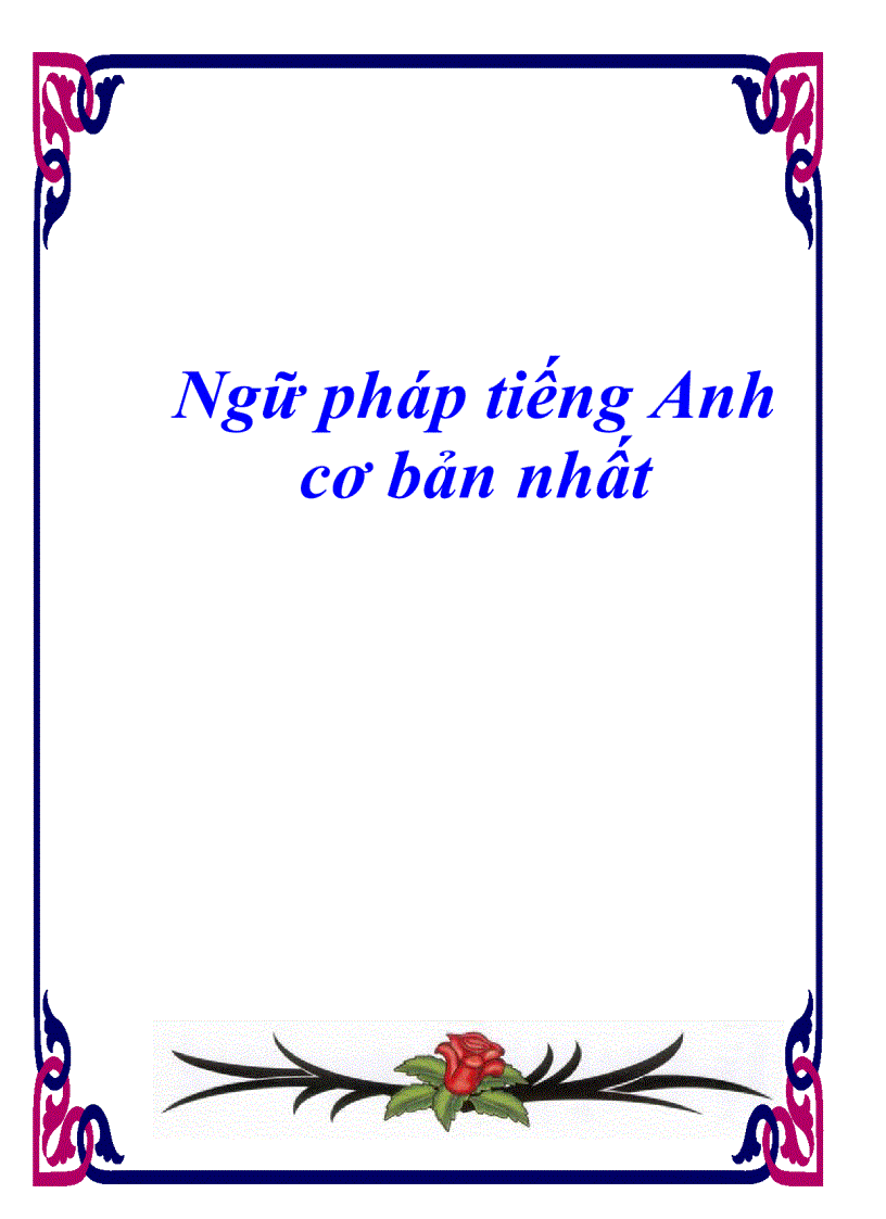 Ngữ pháp tiếng anh cơ bản