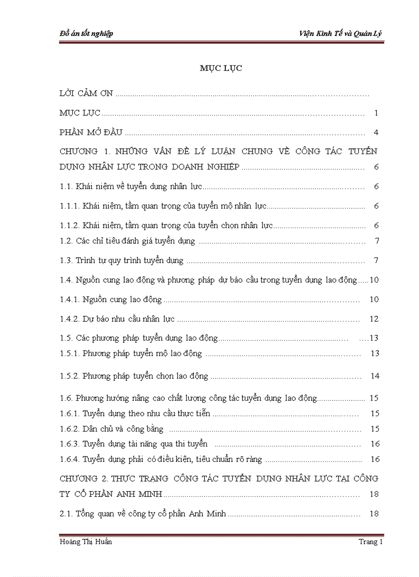 Vấn đề nhân sự công ty cổ phần Anh Minh