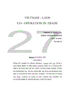 .Vietnam-Laos cooperations in Trade