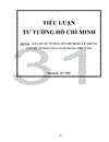 Lý luận tư tưởng hồ chí minh vê những vấn đề cơ bản của cách mạng VIỆT NAM Hà nội 09-04-2009