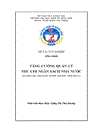 Thực trạng quản lý thu chi NSNN qua KBNN huyện Mai Sơn – Sơn La từ năm 2006 đến năm 2008