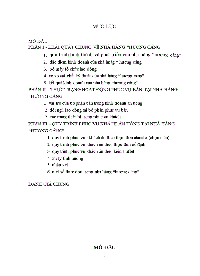 Hoạt động kinh doanh tại nhà hàng hương cảng