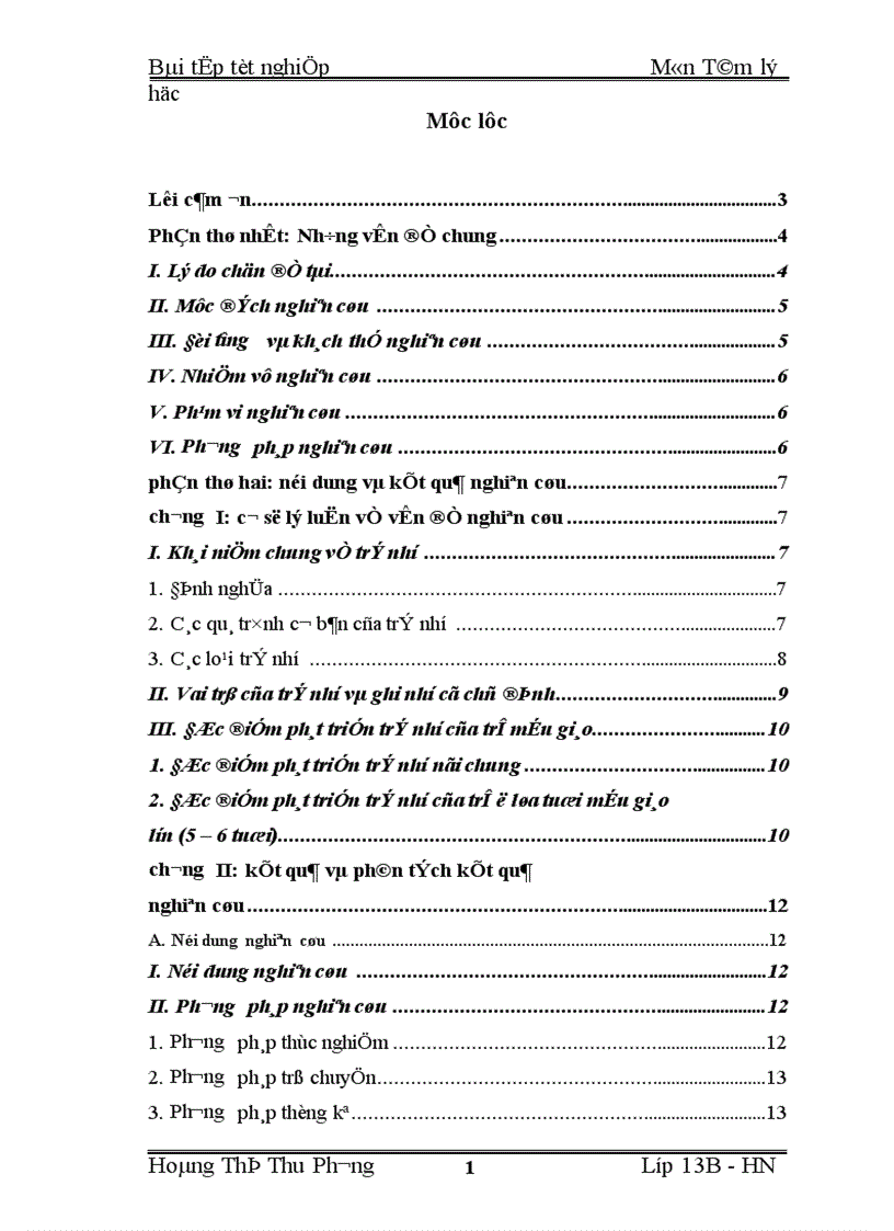 Tìm hiểu khả năng ghi nhớ có chủ định qua tranh của trẻ mẫu giáo lớn 5 6 tuổi