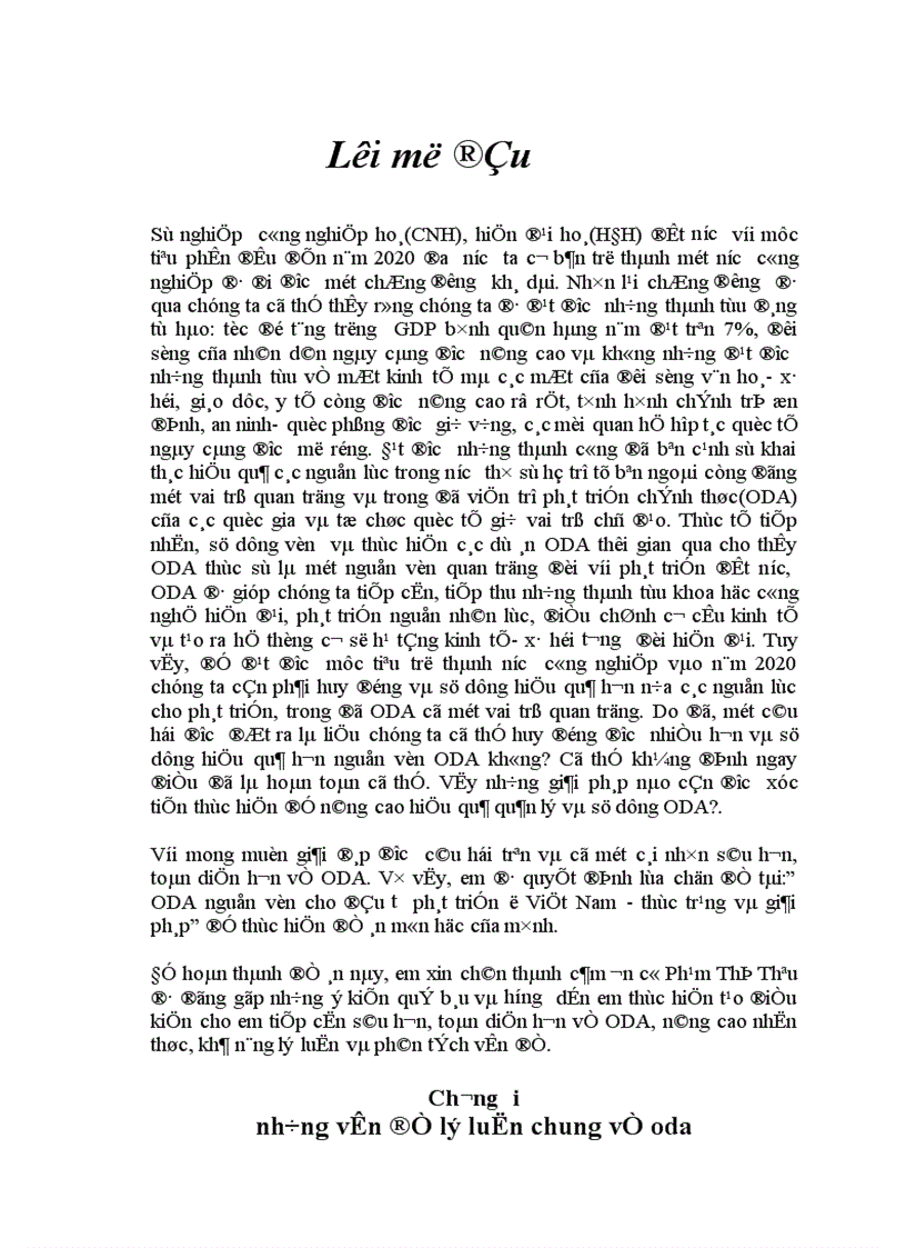 ODA nguồn vốn cho đầu tư phát triển ở Việt Nam thực trạng và giải pháp