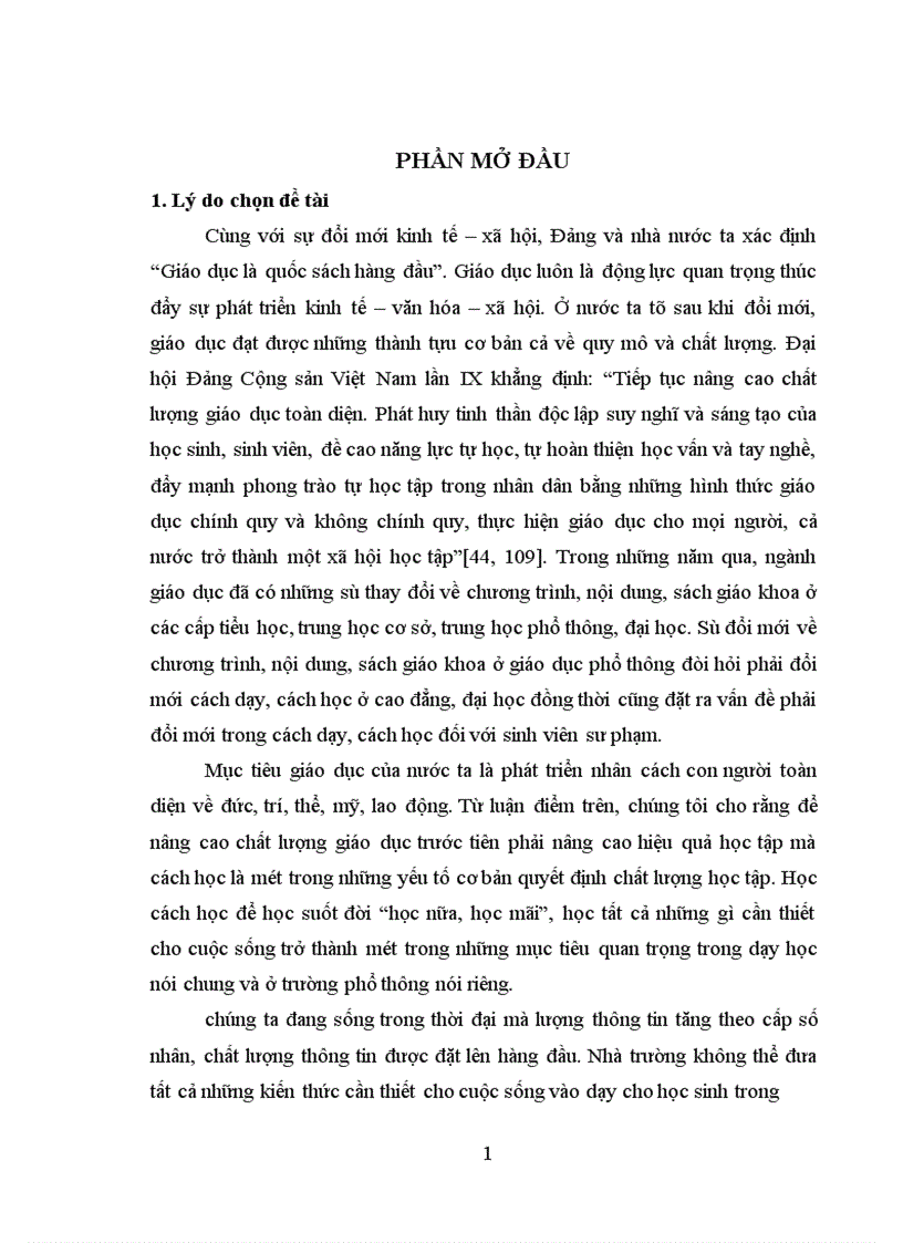 Biện pháp rèn luyện kỹ năng tự học môn Giáo dục học cho sinh viên ở trường Cao đẳng Cần Thơ