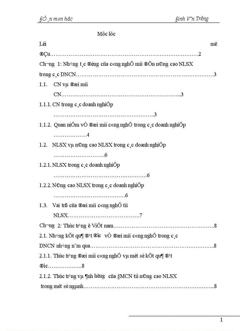 Một số giải pháp ĐMCN nâng cao NLSX trong các doanh nghiệp