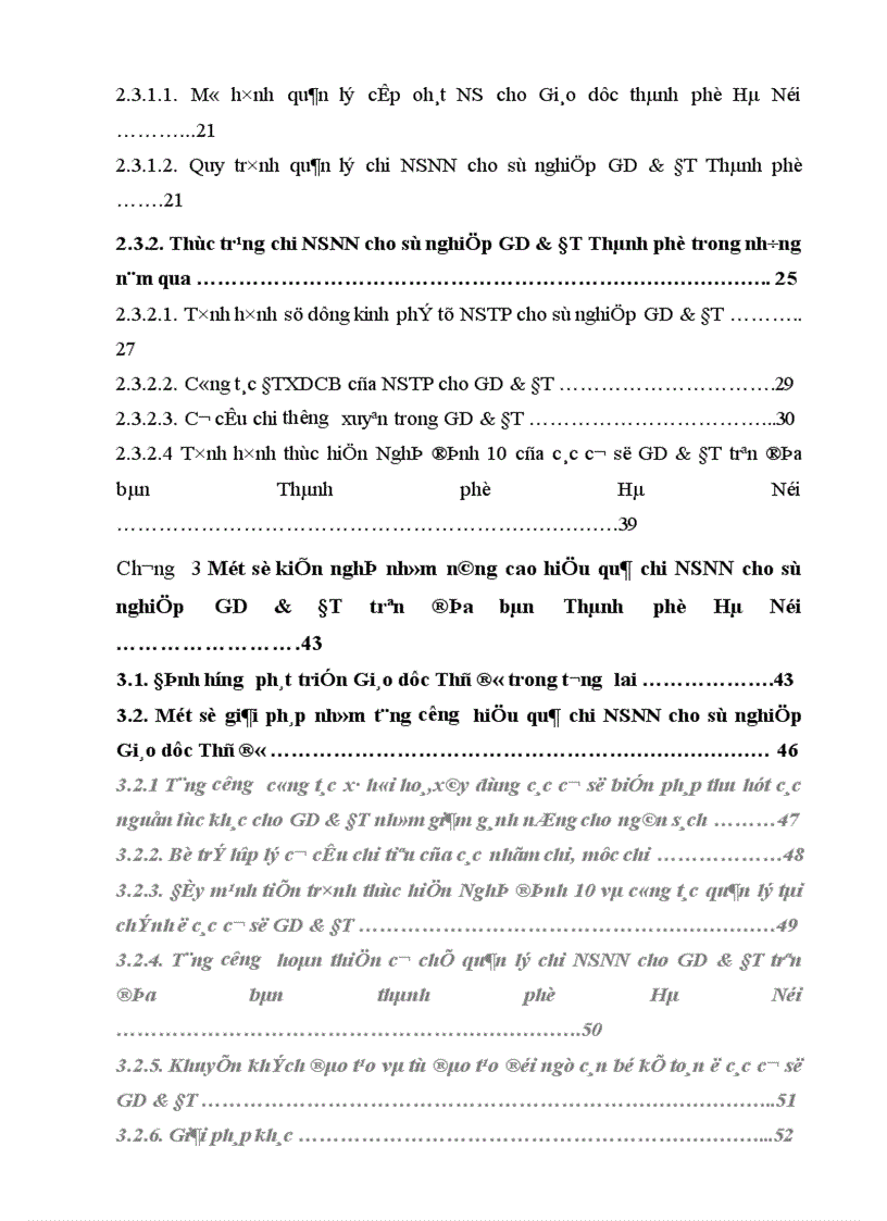 Chi nsnn cho Sự nghiệp GD ĐT trên địa bàn thành phố hà nội thực trạng và giải pháp