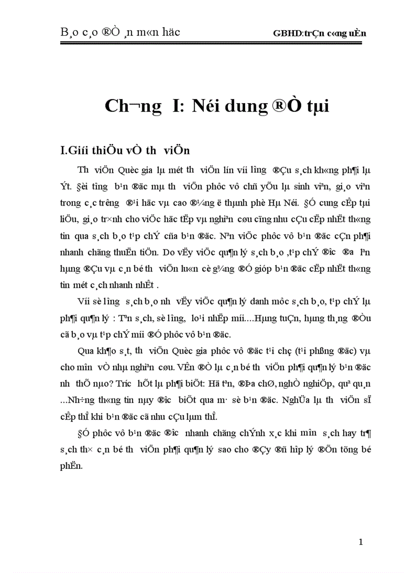 bài toán Quản lý thư viện bằng điện tử