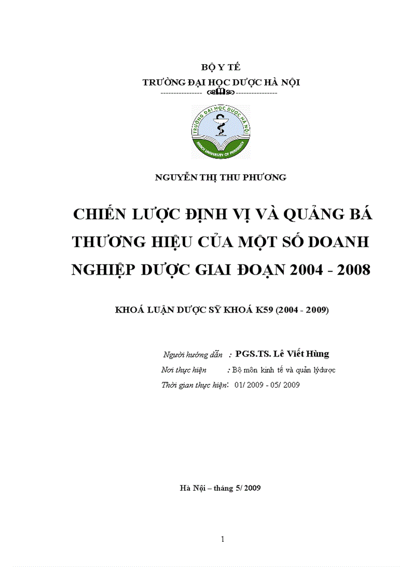 Chiến lược định vị và quảng bá thương hiệu của một số doanh nghiệp dược