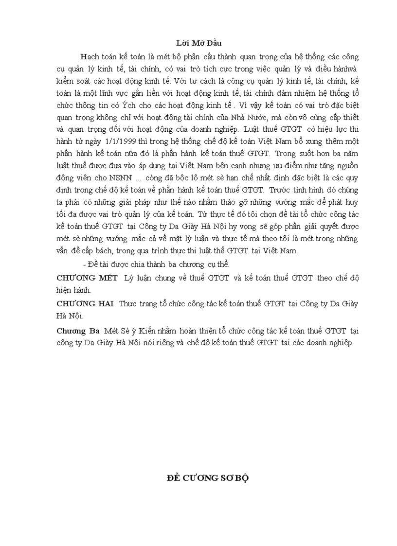 Thực trạng tổ chức công tác kế toán thuế GTGT tại Công ty Da Giày Hà Nội 1