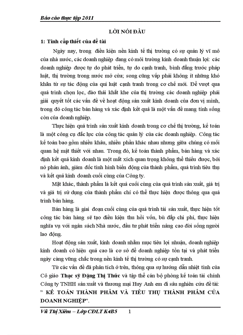 kế toán thành phẩm và tiêu thụ thành phẩm của doanh nghiệp