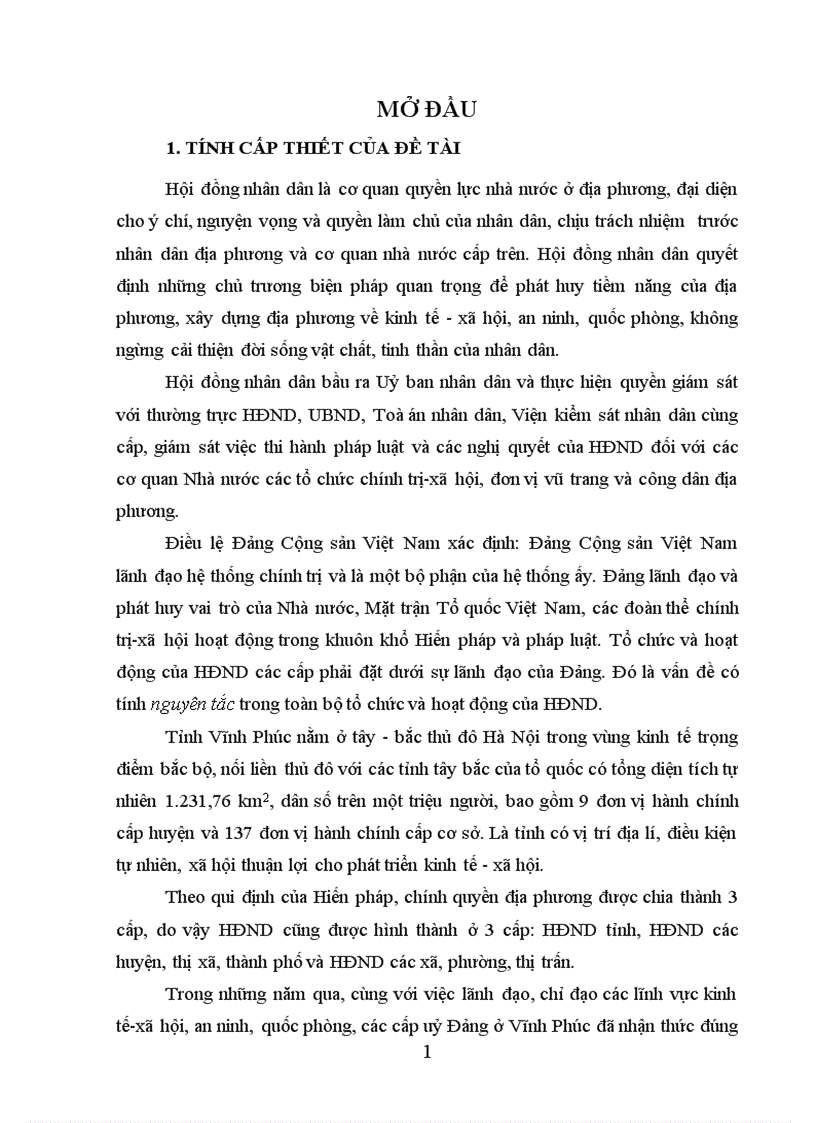 Thực trạng phương hướng và giải pháp đổi mới phương thức lãnh đạo của tỉnh ủy vĩnh phúc