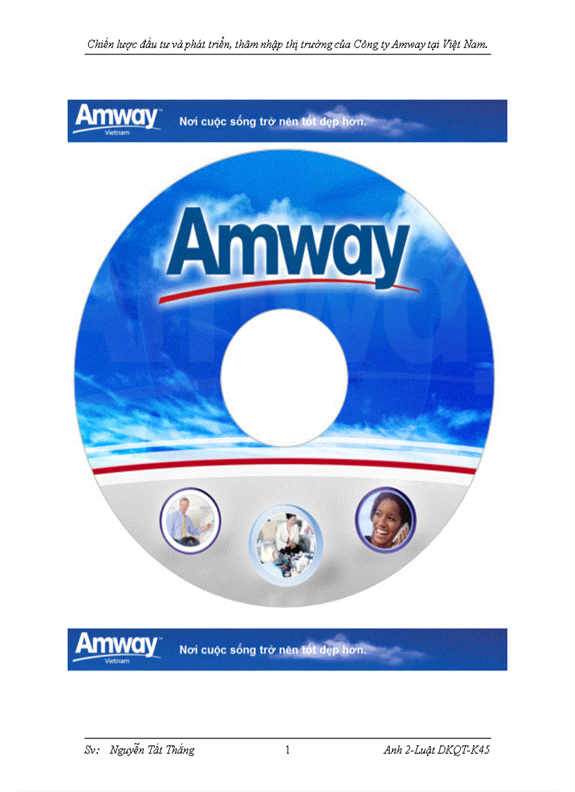 Đề tài TÌM HIỂU VỀ CÔNG TY AMWAY