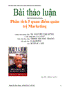 Bài thảo luận Phân tích 5 quan điểm quản trị marketing