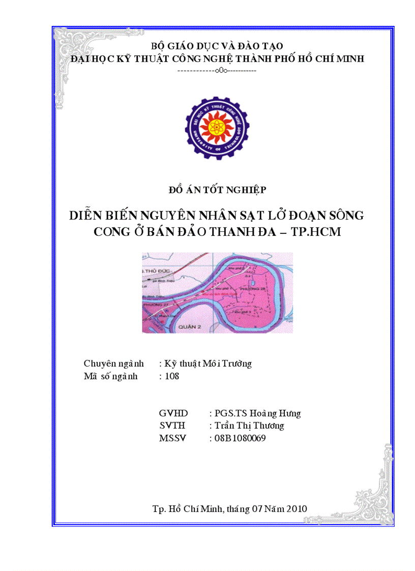 Diễn biến nguyên nhân sạt lở đoạn sông cong ở bán đảo Thanh Đa TpHCM