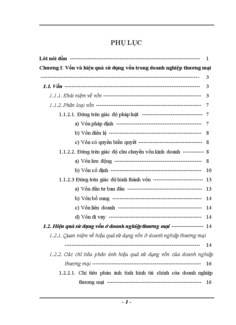 Thực trạng và Một số Giải pháp nâng cao hiệu quả sử dụng vốn tại công ty cổ phần lương thực Hà Sơn Bình