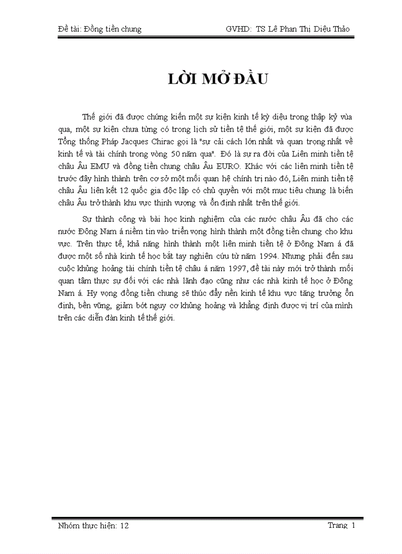 Đồng tiền chung